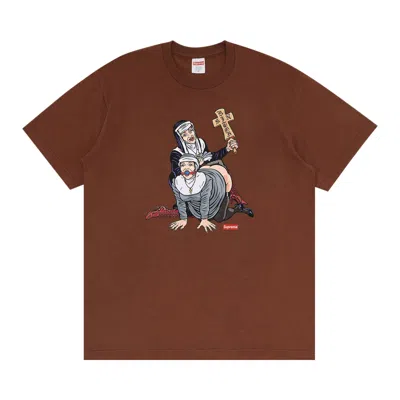 SUPREME SUPREME NUNS TEE 'BROWN'