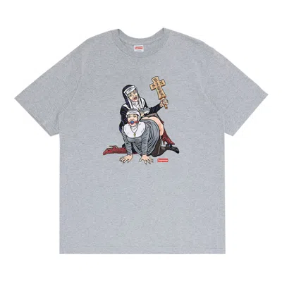 SUPREME SUPREME NUNS TEE 'HEATHER GREY'