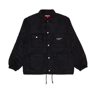 SUPREME SUPREME NYLON CHORE COAT 'BLACK'