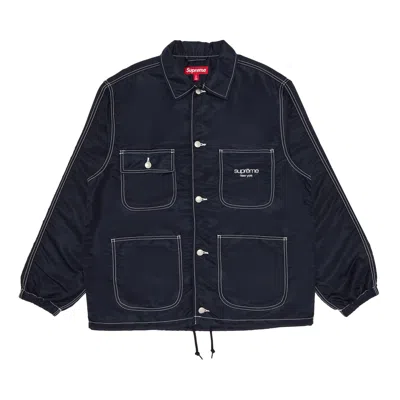 SUPREME SUPREME NYLON CHORE COAT 'NAVY'