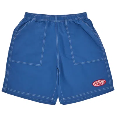 SUPREME SUPREME NYLON PAINTER SHORT 'PALE BLUE'