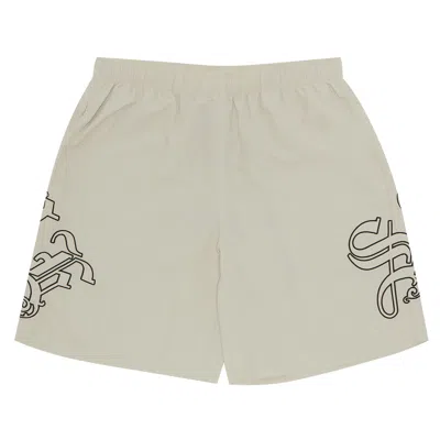 SUPREME SUPREME OLD ENGLISH NYLON SHORT 'STONE'