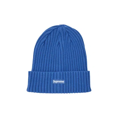 SUPREME SUPREME OVERDYED BEANIE 'BLUE'