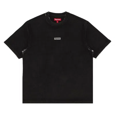 SUPREME SUPREME OVERPRINT SMALL BOX SHORT-SLEEVE TOP 'BLACK'