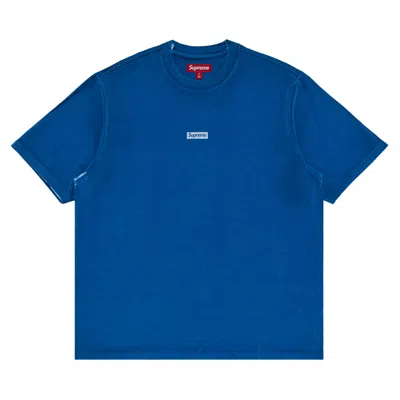 SUPREME SUPREME OVERPRINT SMALL BOX SHORT-SLEEVE TOP 'BLUE'