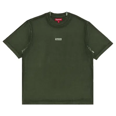 SUPREME SUPREME OVERPRINT SMALL BOX SHORT-SLEEVE TOP 'GREEN'