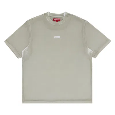 SUPREME SUPREME OVERPRINT SMALL BOX SHORT-SLEEVE TOP 'GREY'