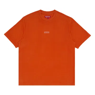 SUPREME SUPREME OVERPRINT SMALL BOX SHORT-SLEEVE TOP 'ORANGE'