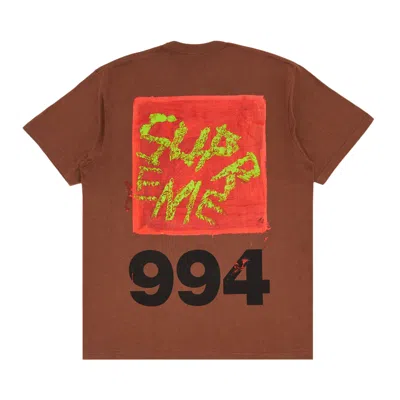 SUPREME SUPREME PAINT TEE 'BROWN'