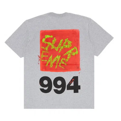 SUPREME SUPREME PAINT TEE 'HEATHER GREY'