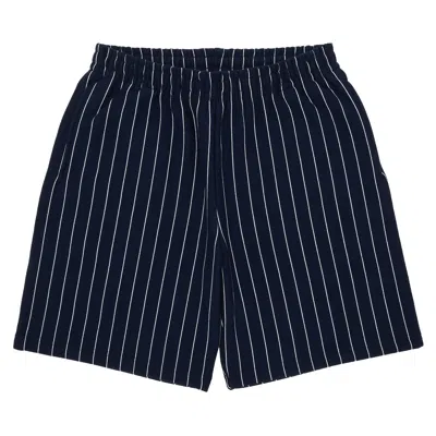 SUPREME SUPREME PINSTRIPE SWEATSHORT 'NAVY'