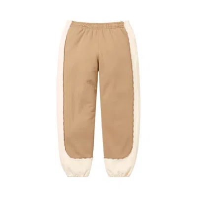 SUPREME SUPREME PIPING SWEATPANT 'DARK TAN' | MEN'S SIZE M