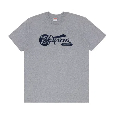 SUPREME SUPREME RECORDS TEE 'HEATHER GREY'
