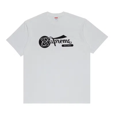 SUPREME SUPREME RECORDS TEE 'WHITE'