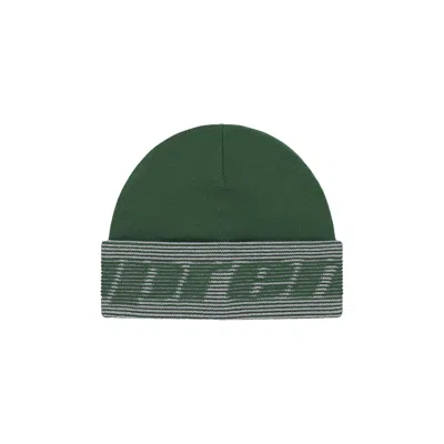 SUPREME SUPREME REFLECTIVE JACQUARD BEANIE 'DARK GREEN'