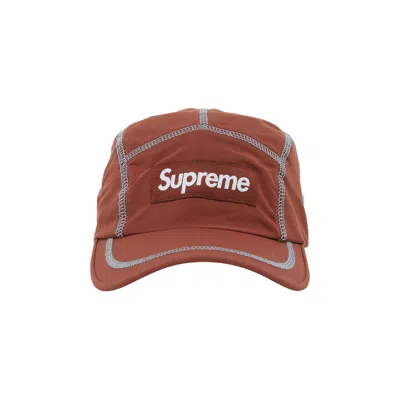 SUPREME SUPREME REFLECTIVE STITCH CAMP CAP 'BROWN'