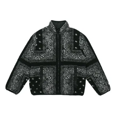 SUPREME Supreme Reversible Bandana Fleece Jacket 'Black'