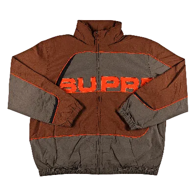 SUPREME SUPREME S PANELED TRACK JACKET 'BROWN'
