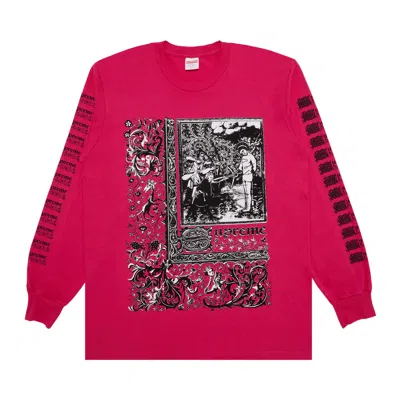 SUPREME SUPREME SAINT SEBASTIAN LONG-SLEEVE TEE 'PINK'