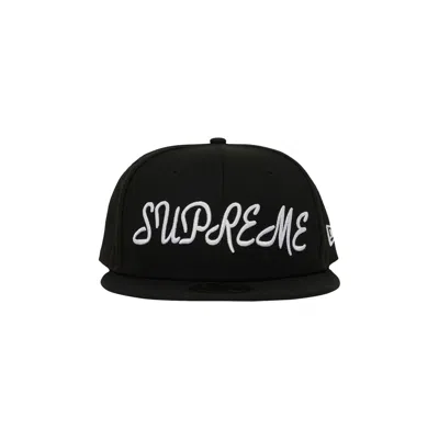SUPREME SUPREME SCRIPT NEW ERA 'BLACK'