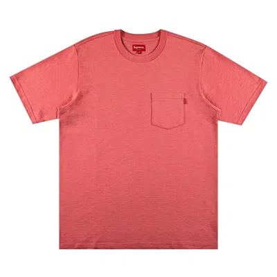 SUPREME SUPREME SHORT-SLEEVE POCKET TEE 'HEATHER CORAL'