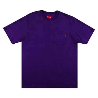 SUPREME SUPREME SHORT-SLEEVE POCKET TEE 'HEATHER PURPLE'