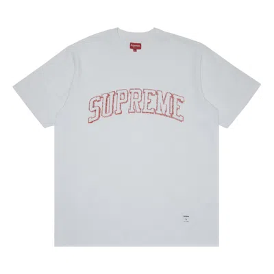 SUPREME SUPREME SKETCH EMBROIDERED SHORT-SLEEVE TOP 'WHITE'