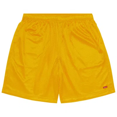 SUPREME SUPREME SMALL BOX BAGGY MESH SHORT 'GOLD'