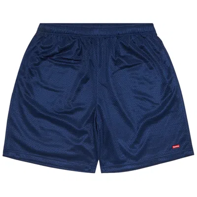 SUPREME SUPREME SMALL BOX BAGGY MESH SHORT 'NAVY'