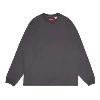 SUPREME SUPREME SMALL BOX LONG-SLEEVE TEE 'CHARCOAL'