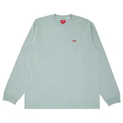 SUPREME SUPREME SMALL BOX LONG-SLEEVE TEE 'LIGHT SLATE'