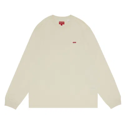 SUPREME SUPREME SMALL BOX LONG-SLEEVE TEE 'NATURAL'