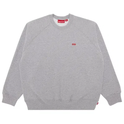 SUPREME SUPREME SMALL BOX RAGLAN CREWNECK 'HEATHER GREY'
