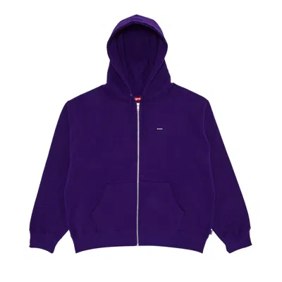 SUPREME SUPREME SMALL BOX ZIP UP HOODED SWEATSHIRT 'PURPLE'