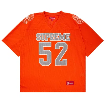 SUPREME SUPREME SPIDERWEB FOOTBALL JERSEY 'ORANGE'