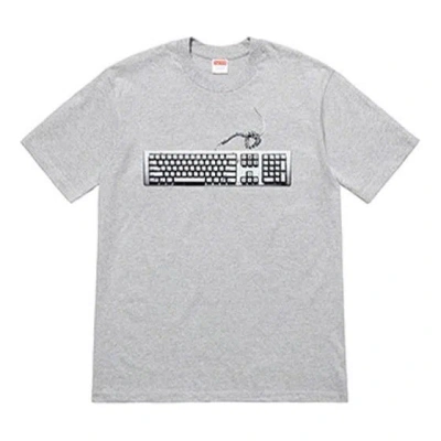 SUPREME SUPREME SS19 KEYBOARD HEATHERGREY TEE