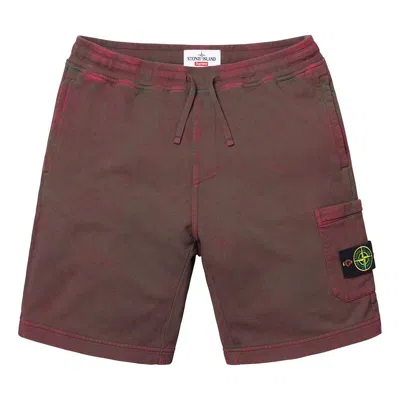 SUPREME Supreme SS19 x Stone Island Sweatshort Crossover Cargo Unisex Brick Red Shorts