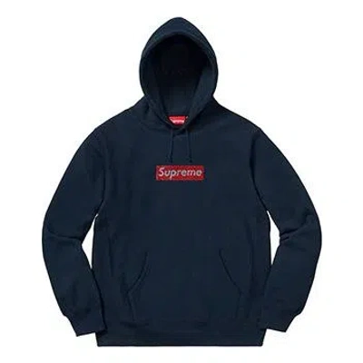 SUPREME Supreme SS19 x Swarovski Box Logo Hooded Sweatshirt BOGO