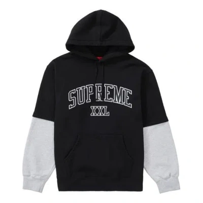 SUPREME Supreme SS20 Week 2 Hooded Sweatshirt Logo Sports Unisex Black