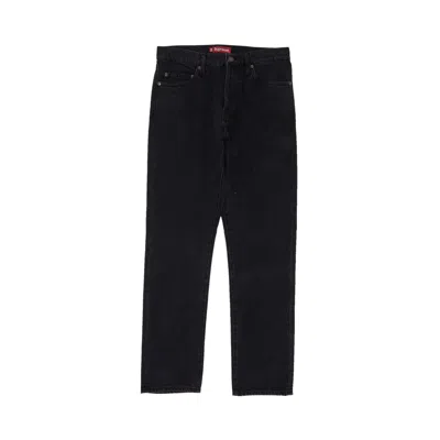 SUPREME SUPREME STONE WASHED SLIM JEAN 'WASHED BLACK'