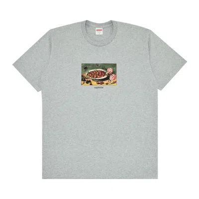 SUPREME SUPREME STRAWBERRIES TEE 'HEATHER GREY'