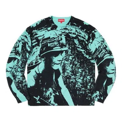 SUPREME Supreme Supreme is Love Sweater 'Bright Teal'