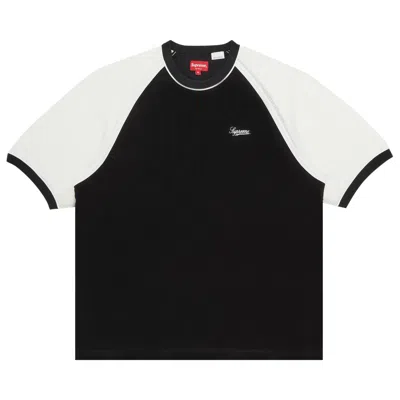 SUPREME SUPREME TERRY RAGLAN SHORT-SLEEVE TOP 'BLACK'