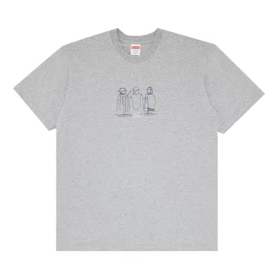 SUPREME SUPREME THREE KINGS TEE 'HEATHER GREY'
