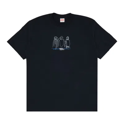 SUPREME SUPREME THREE KINGS TEE 'NAVY'