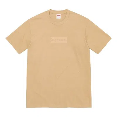SUPREME Supreme Tonal Box Logo T-Shirt 'Beige'
