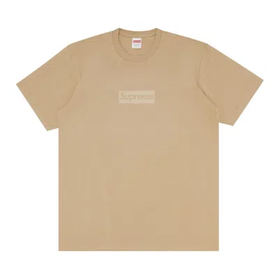SUPREME SUPREME TONAL BOX LOGO TEE 'KHAKI'