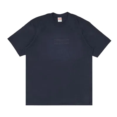 SUPREME SUPREME TONAL BOX LOGO TEE 'NAVY'