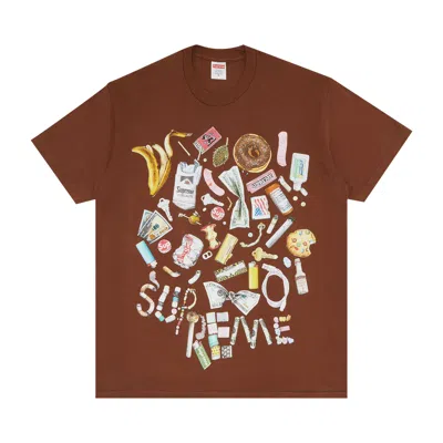 SUPREME SUPREME TRASH TEE 'BROWN'