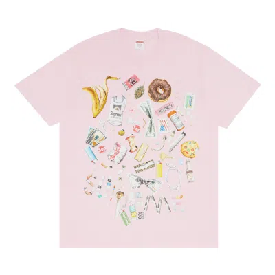 SUPREME SUPREME TRASH TEE 'LIGHT PINK'